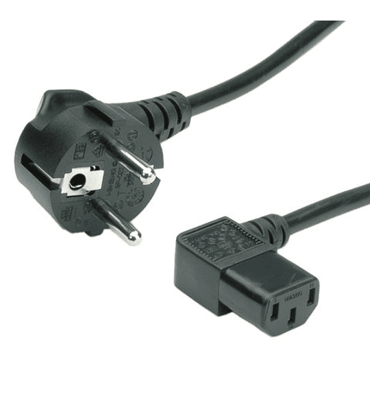 VALUE Power Cabo, angled IEC Connector