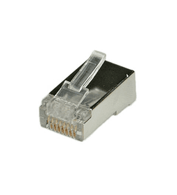 ROLINE Cat.5e/Class D Modular Plug, 8p8c, STP, for Stranded Wire, 10 pcs.