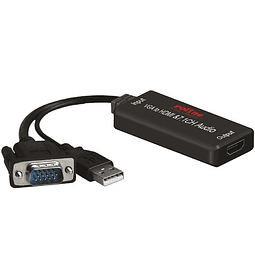 ROLINE Cableadapter VGA - HDMI + 7.1CH Audio Converter
