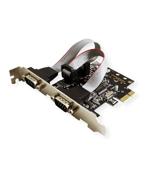 VALUE PCI - Express Adapter, 2x Serial RS232 D - Sub 9 Ports