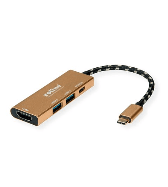 ROLINE GOLD USB3.2 Gen1 Type C Dock, HDMI, 2xUSB, 1xC