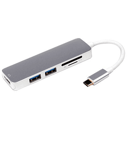 ROLINE Dockingstation C, 1x HDMI, 2x USB3.2 Gen1 A, 1x SD/MicroSD