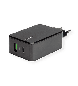 VALUE Power Wall Charger, 2x USB, 1x QC3.0 + 1x Type C