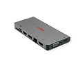 ROLINE Dockingstation C, 1x 4K HDMI, 1x VGA, 2x USB3.2 Gen1, 1x SD/MicroSD, 1x C PD (Power Delivery), 1x Gigabit Ethernet