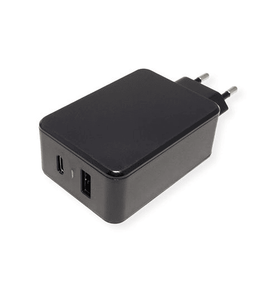 VALUE Power Wall Charger, 2x USB, 1x QC3.0 + 1x Type C