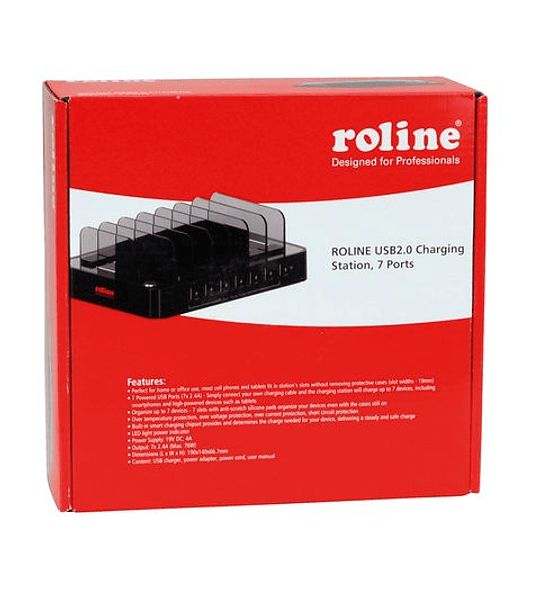 ROLINE USBCharging Station, 7 Port