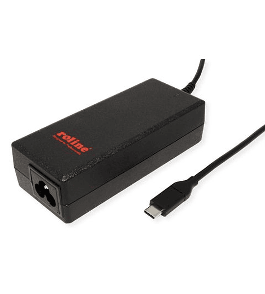 ROLINE Power Adapter, W/3-Pin Socket and USBType C connector