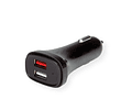 VALUE USBCar Charger, 2x USB, 5V2.4A + QC3.0