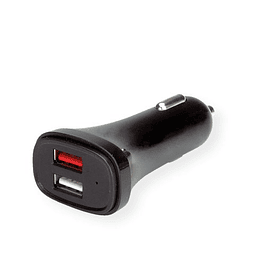 VALUE USBCar Charger, 2x USB, 5V2.4A + QC3.0