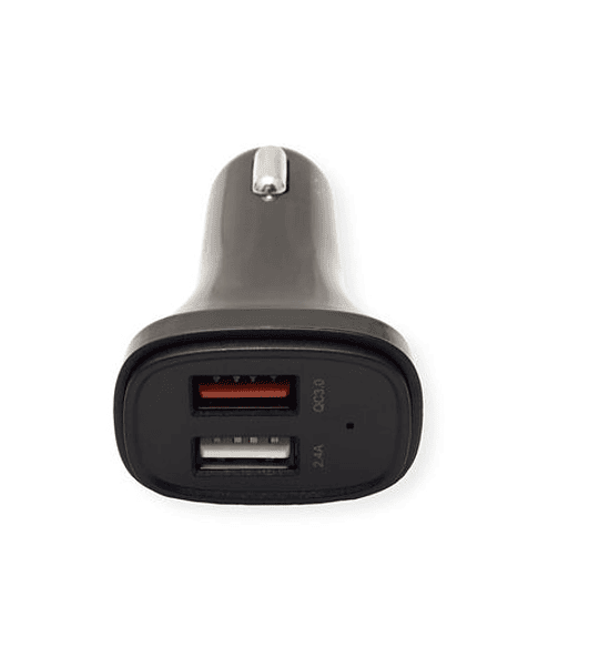 VALUE USBCar Charger, 2x USB, 5V2.4A + QC3.0