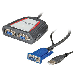 VALUE Portable VGA Video Splitter, 2-way, 250 MHz