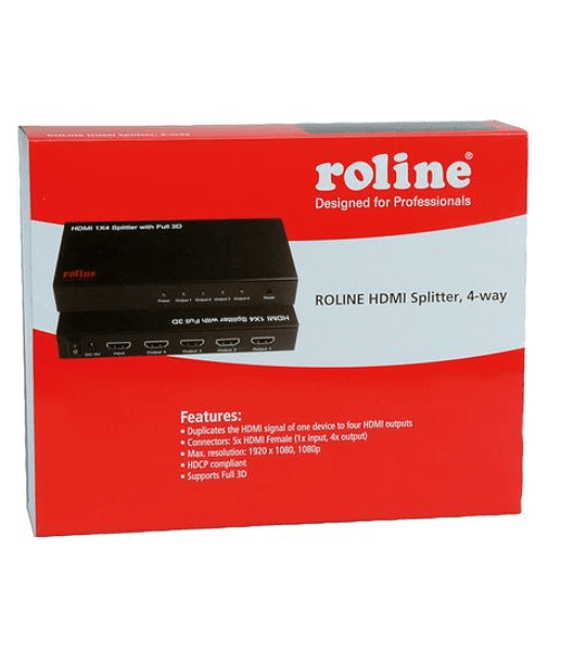 ROLINE HDMI Splitter, 4-way