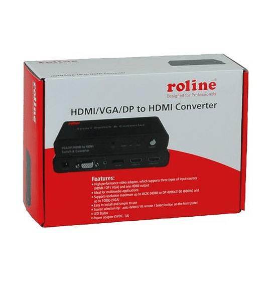 ROLINE HDMI/VGA/DP para HDMI Adaptador
