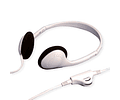 VALUE Stereo Headphone with Volume Control, light grey