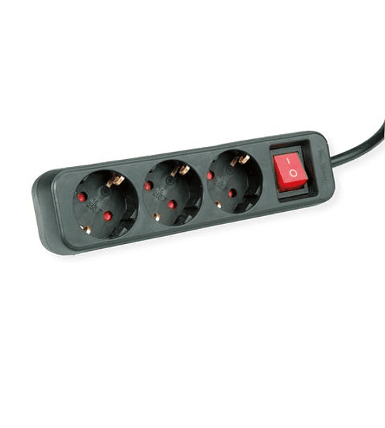 ROLINE Power Strip, 3x, with Switch