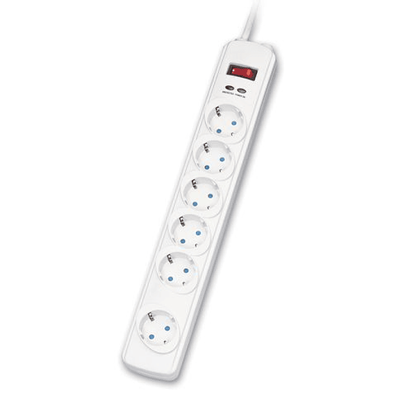 ROLINE Power Strip, 6x, Surge Protection