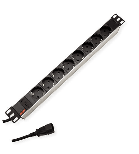 ROLINE 19" PDU for Cabinets, 2300W, 8x IEC320 C14 M