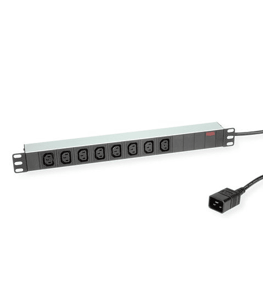 ROLINE 19" PDU for Cabinets, 3600W, 8x IEC320 C13 - C20 M