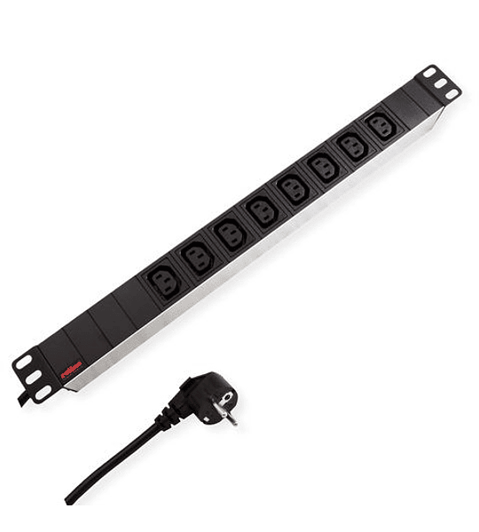 ROLINE 19" PDU for Cabinets, 3600W, 8x IEC320 C13 - German Type M