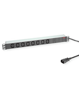 ROLINE 19" PDU for Cabinets, 8x IEC320 C13 - C14 M, 10A fused