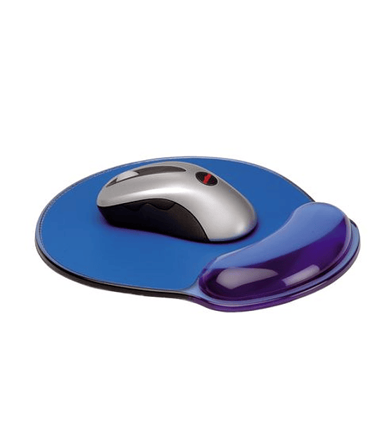 Silicon Mousepad with Wristrest, transparent blue