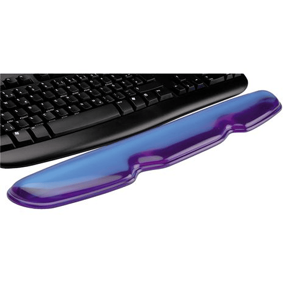 Silicon Wrist Pad for Keyboard, transparent blue