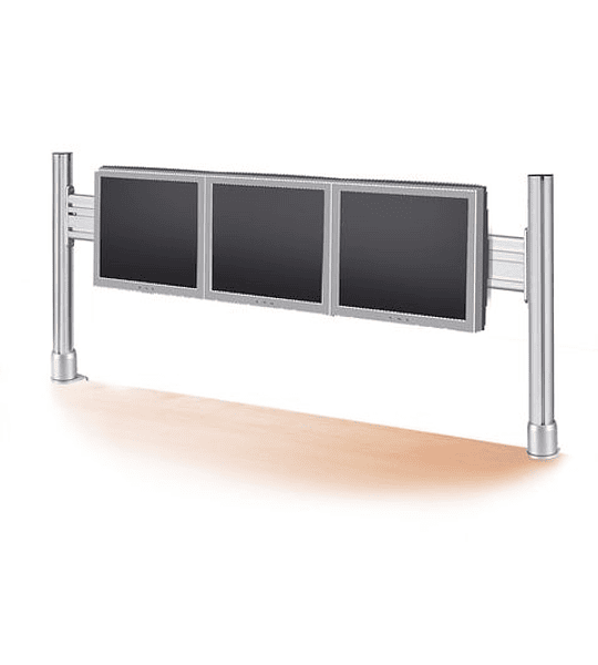 ROLINE Bridge for 1x3 56 cm Monitors, Desk Clamp