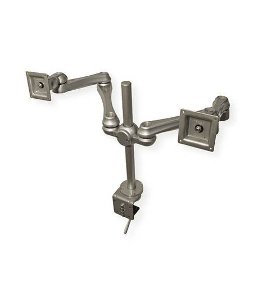 ROLINE Dual Monitor Arm, Desk Clamp, 4 Joints