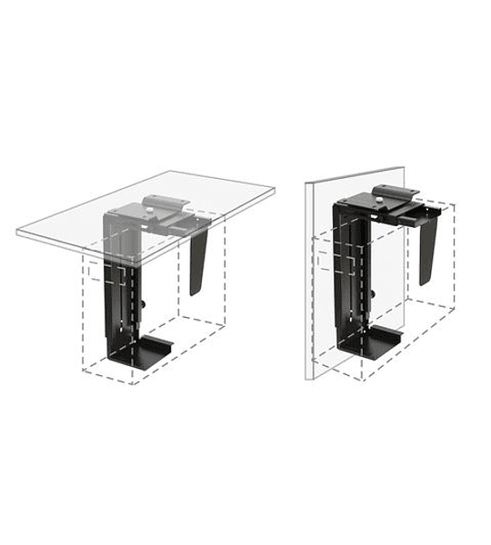 VALUE Under Desk /Wall Mount PC Holder, black