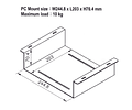 ROLINE Underdesk Mount for KVM/NUC/MiniPC/Apple Mac Mini