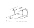 ROLINE Tabletop Laptop/Printer Desk