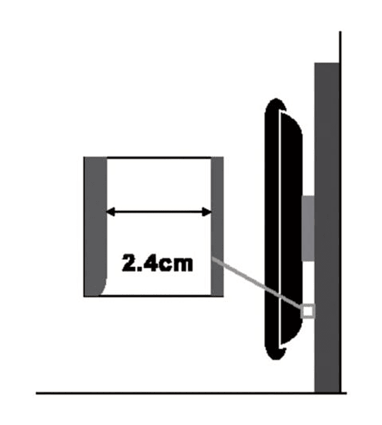 VALUE Wall Mount TV Holder, Low Profile, < 80 kg
