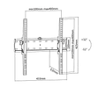 VALUE Wall Mount TV Holder, Tiltable, < 40 kg