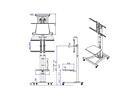 VALUE Plasma TV Cart, silver