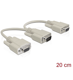 Cabo DELOCK splitter VGA 1 M - 2x F