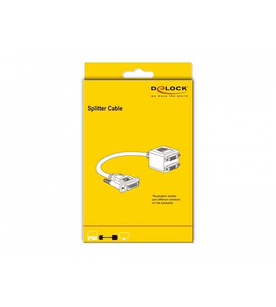 Cabo DELOCK splitter VGA blindado 1 M - 2x F