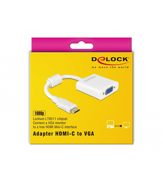 Adaptador DELOCK mini HDMI - VGA