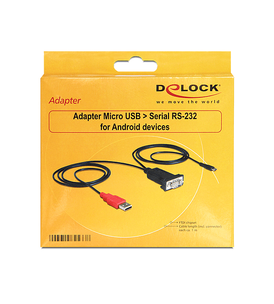 Adaptador DELOCK Micro USB - RS232