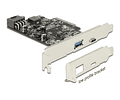Controladora DELOCK PCIe - USB3 (A+C)