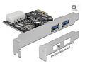 Controladora DELOCK PCIe - 2x USB3