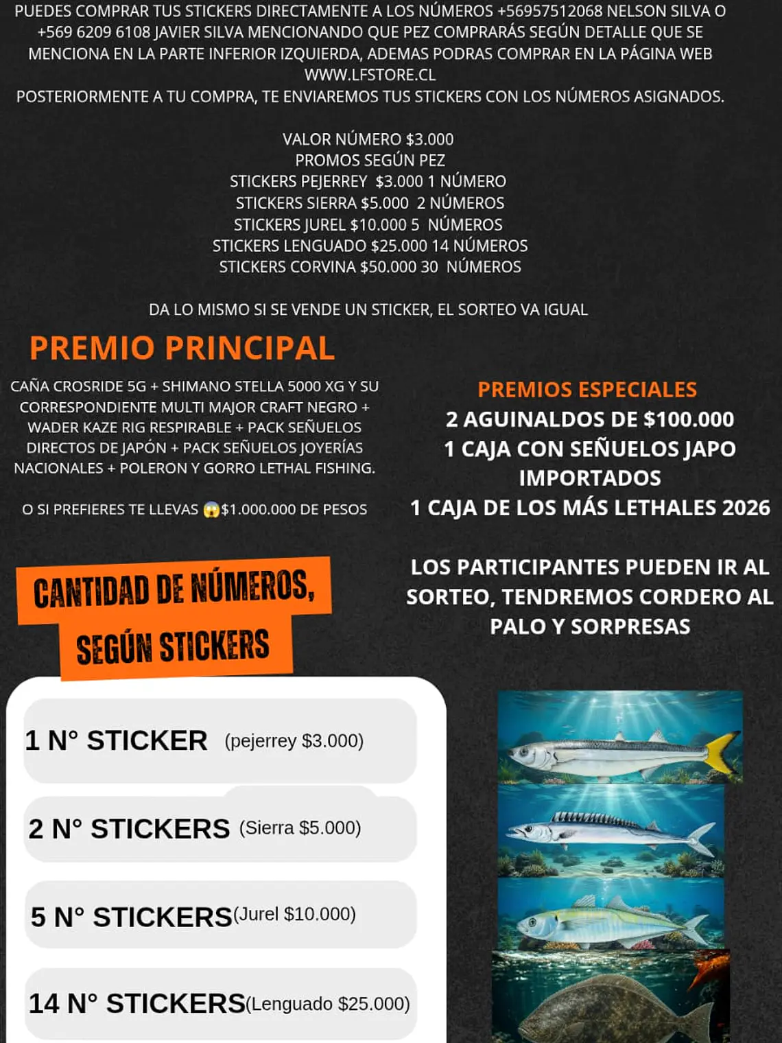 STICKERS SORTEO LETHAL FISHING 18 DE SEPTIEMBRE 6