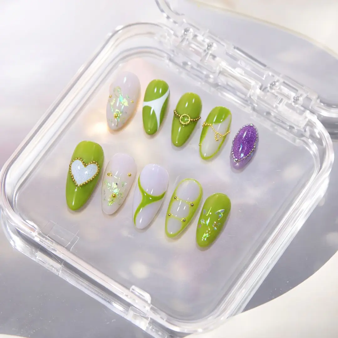 PRESS ON - LIME SWEETHEART PREMIUM 1