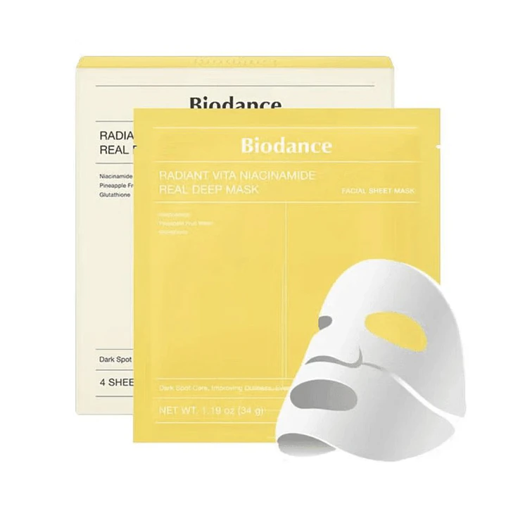 💛 Biodance – Radiant Vita Niacinamide Real Deep Mask 1