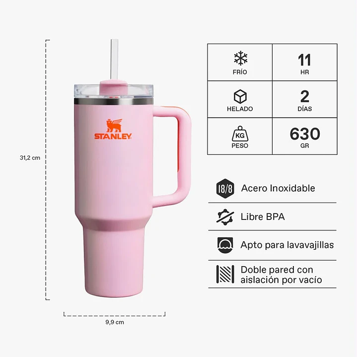 Stanley Quencher H2.0 Adventure Rose Petal Shimmer 2