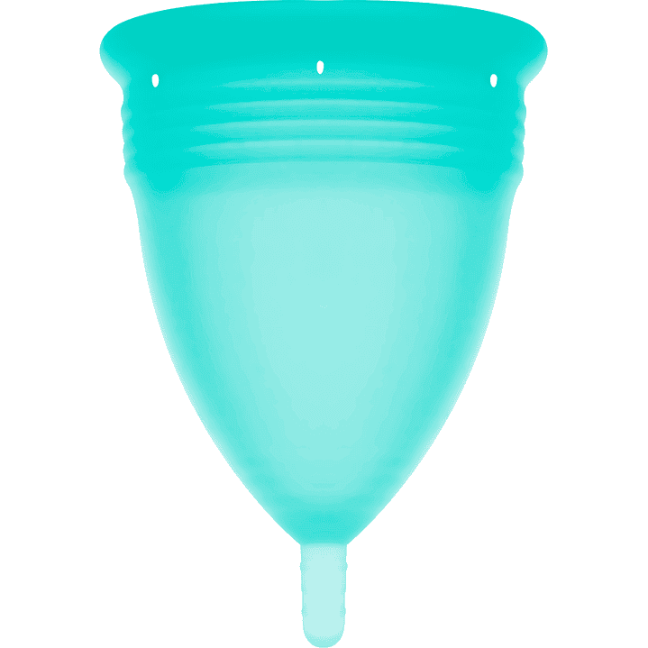STERCUP - COPO MENSTRUAL DE SILICONE FDA AQUAMARINE - TAMANHO L 1