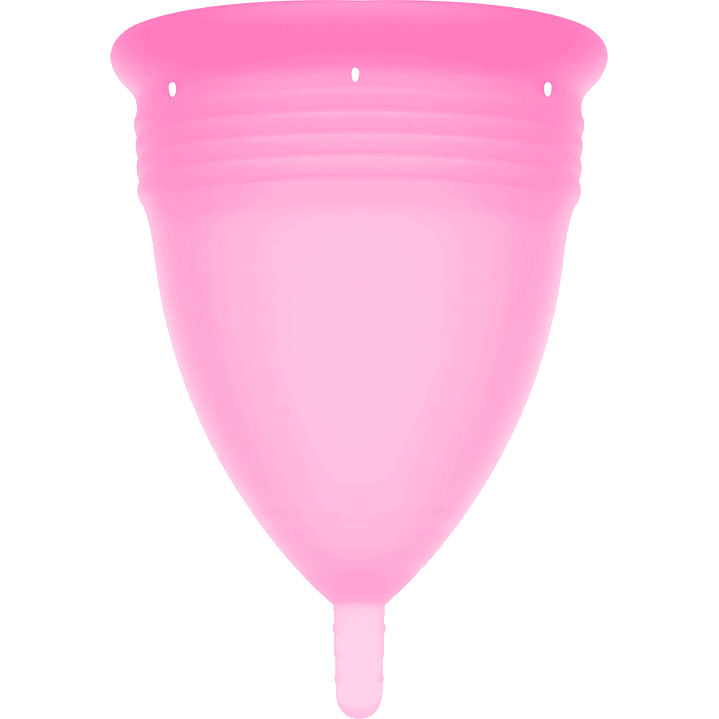 STERCUP - COPO MENSTRUAL DE SILICONE FDA ROSA - TAMANHO S 1