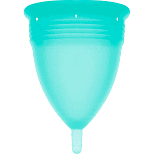 STERCUP - COPO MENSTRUAL DE SILICONE FDA AQUAMARINE - TAMANHO S