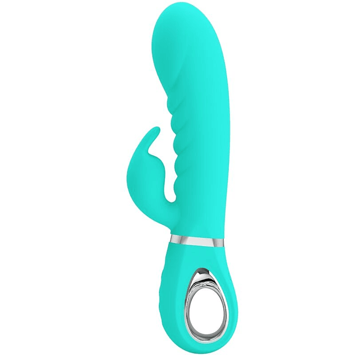 PRETTY LOVE - VIBRADOR PRESCOTT MULTIFUNÕES G-SPOT AQUA VERDE 1
