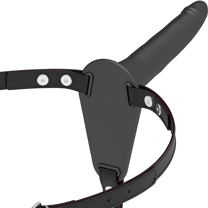 FETISH SUBMISSIVE HARNESS - SILICONE PRETO 15 CM 1