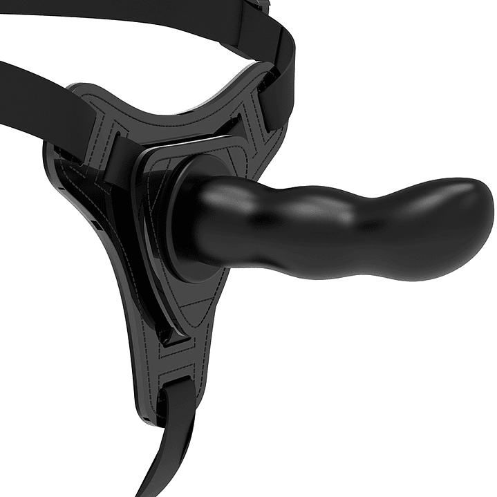 FETISH SUBMISSIVE HARNESS - SILICONE PRETO PONTO G 16 CM 1